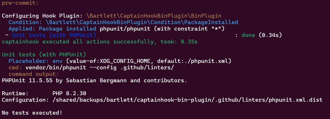 XDG_CONFIG_HOME with PHPUnit 11